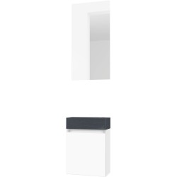 Lave-mains FORM MINI stone/ 1 porte/miroir coloris blanc