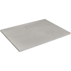Plaque de douche MASS solid surface 90-120-3 cm look béton