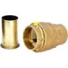 VSH raccord PE-push gaz + bague renforcement 2"F-63mm