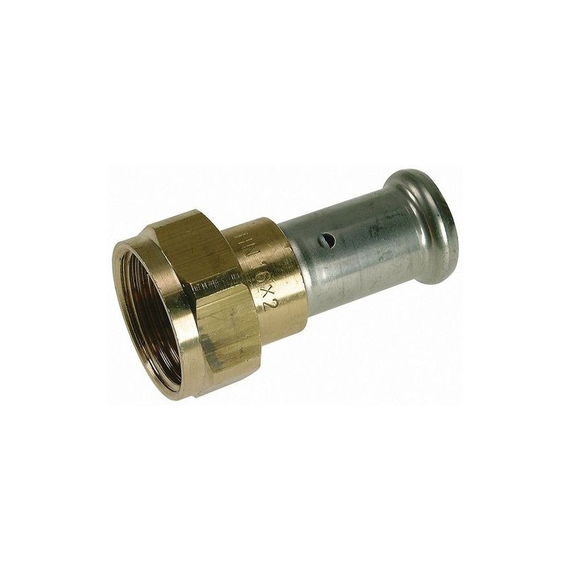 Henco raccord mobile avec joint à sertir 16mm-3/4"F laiton