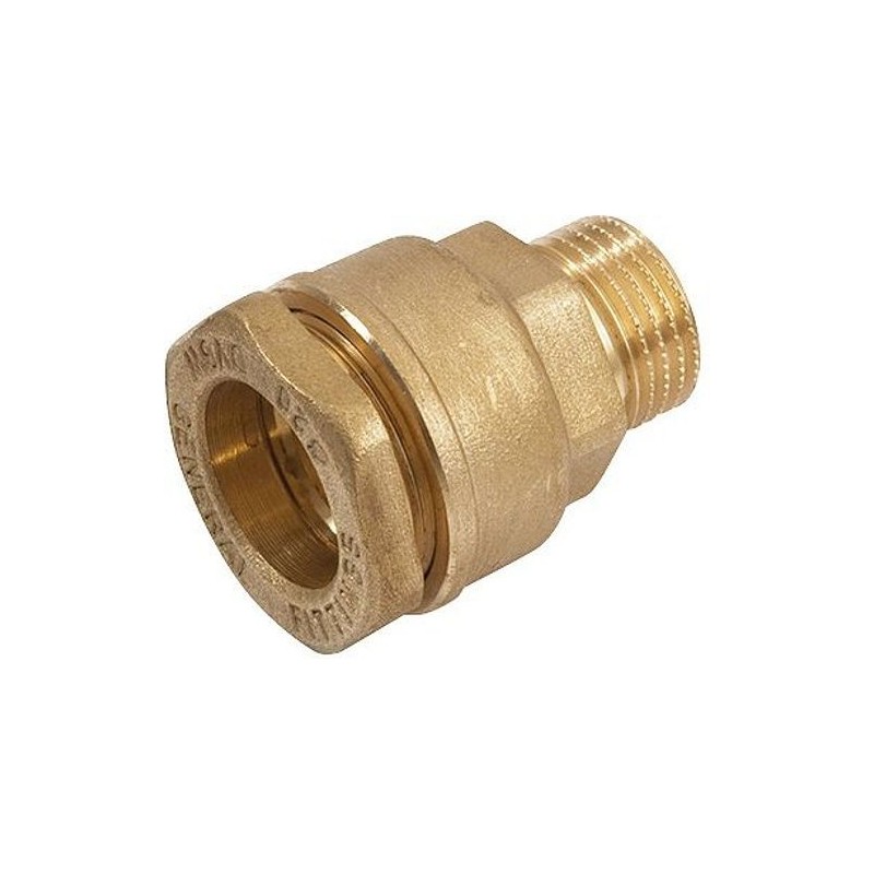 General Fittings raccord droit pour HDPE 25mm-3/4"M