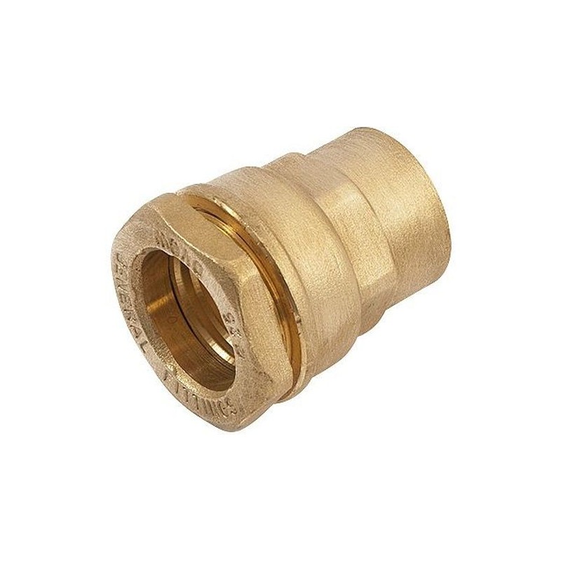 General Fittings raccord droit pour HDPE 25mm-3/4"F