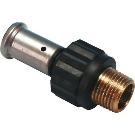 Henco raccord à sertir 20mm-3/4"M synthétique