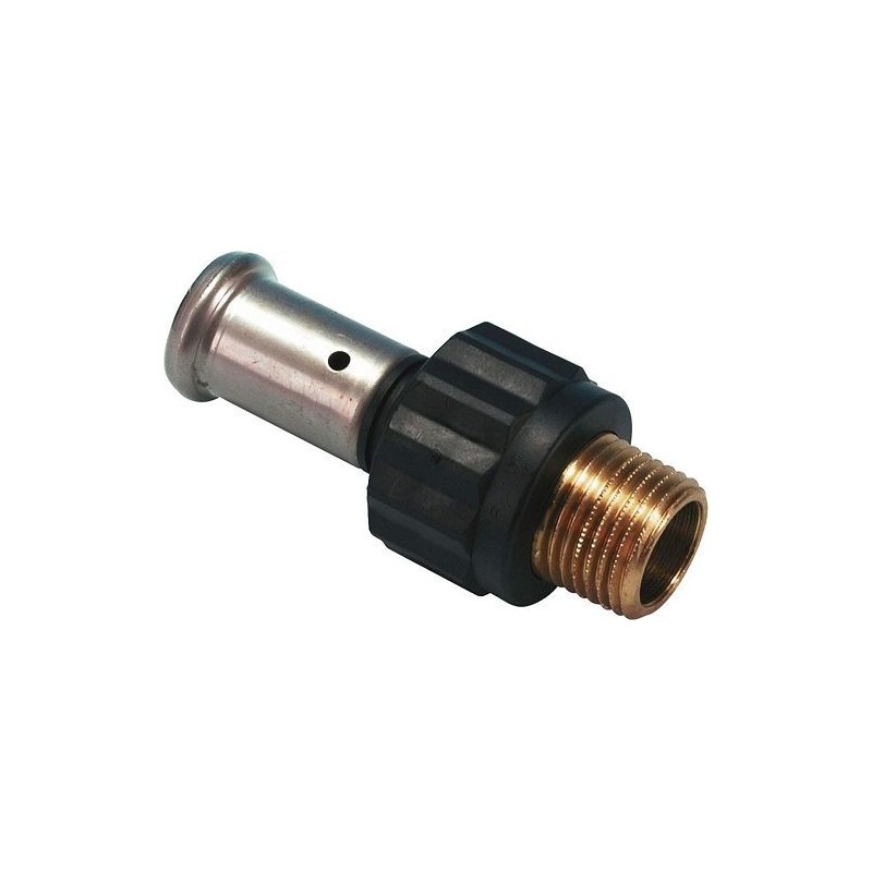 Henco raccord à sertir 20mm-1/2"M synthétique