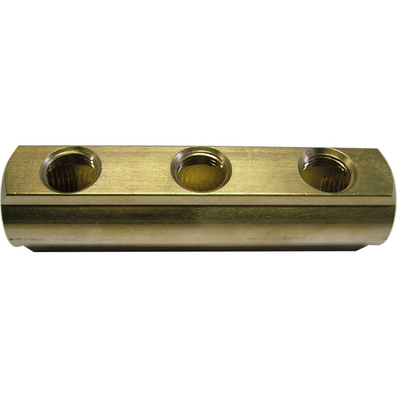 Laiton collecteur 4/4"Ff 7x1/2"+3/8"
