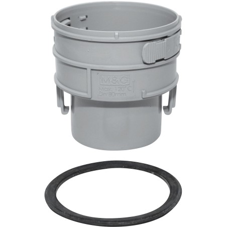 Vaillant manchon flexible fixe  80mm m flexcondens aluminium/pp