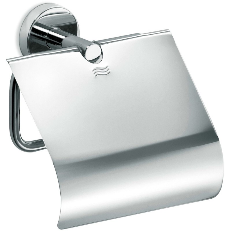 inda Porte-rouleau + couvercle GEALUNA chrome