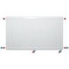 Radiateur UNI.8 type 33 hauteur 900 largeur 1600 puissance 5258W