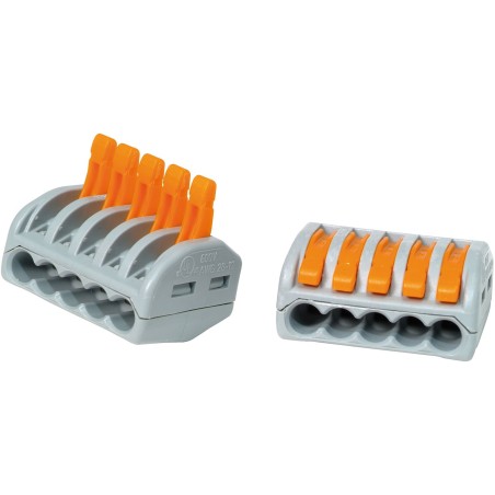 Raccord wago 5x4mm paquet 10