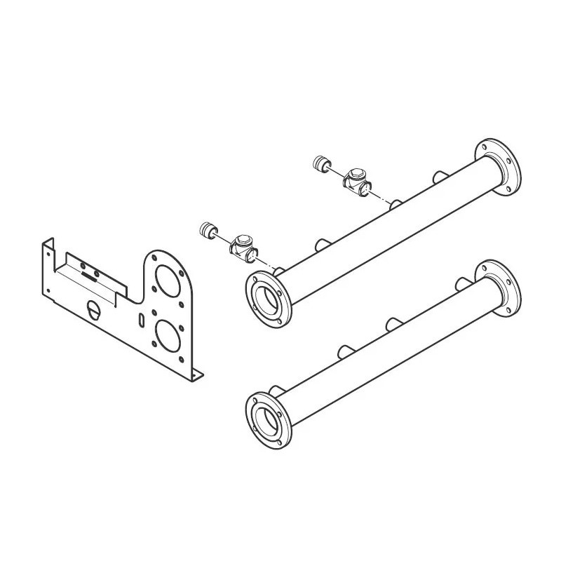 Vaillant collecteur hydraulique extension 2-4 chaudières DN100