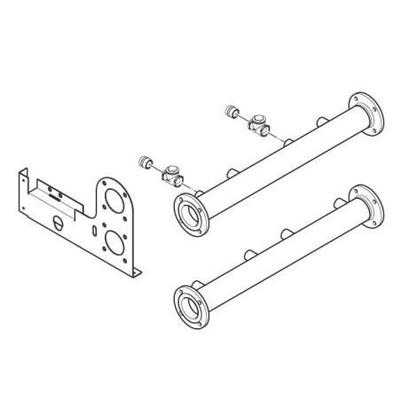 Vaillant collecteur hydraulique extension 2-4 chaudières DN100