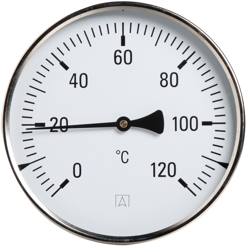 Euro Index thermomètre bimétallique D160 45mm 1/2"