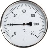 Euro Index thermomètre bimétallique D80 45mm 1/2"