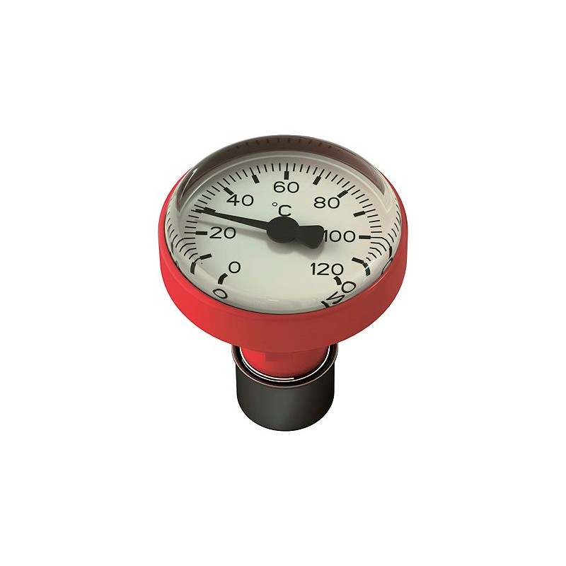 Giacomini thermomètre pour vanne à sertir coloris rouge
