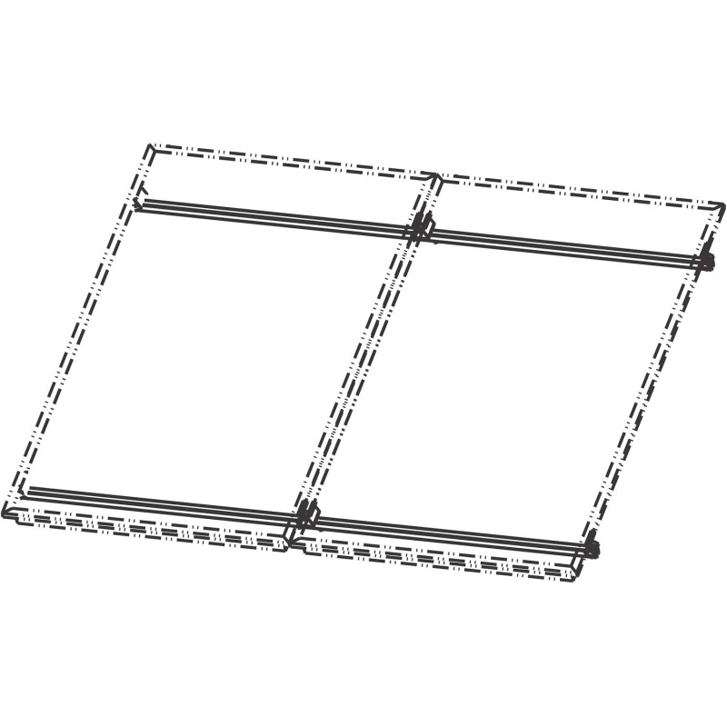 Roth jeu de base sur toiture pour 2 capteurs 218/252 horizontal