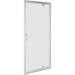 Porte pivotante STEP 75-79 h190 aluminium-clair