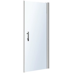 Porte pivotante MISTRAL niche:94-100/angle:96-102 h190 argent-satin