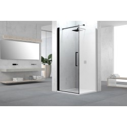 Porte pivotante niche SWING 97-101 h 200 noir mat-clair