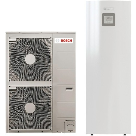 Bosch pompe à chaleur air/eau avec boiler 190L Compress 3000 AWMS 11KW mono 230V ERP CC A++/ERP ECS A