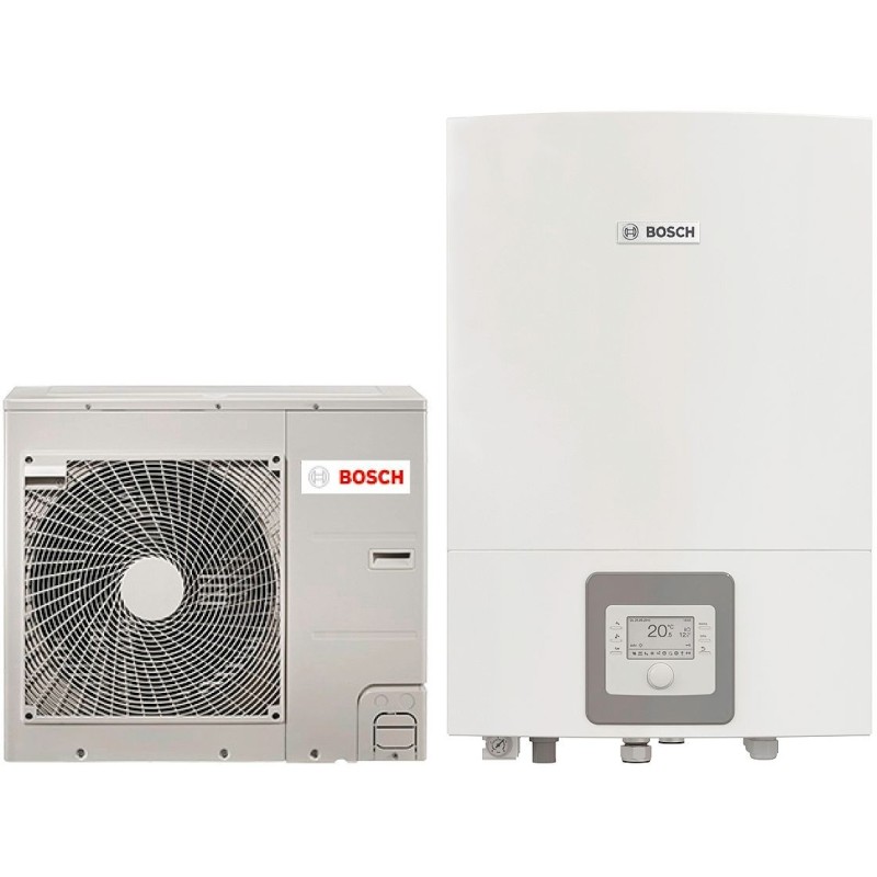 Bosch pompe à chaleur air/eau avec vanne 3 voies Compress 3000 AWBS 4KW classe ERP A+