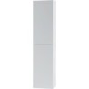 Colonne haute Puro 2 portes push-open 40cm coloris blanc satin