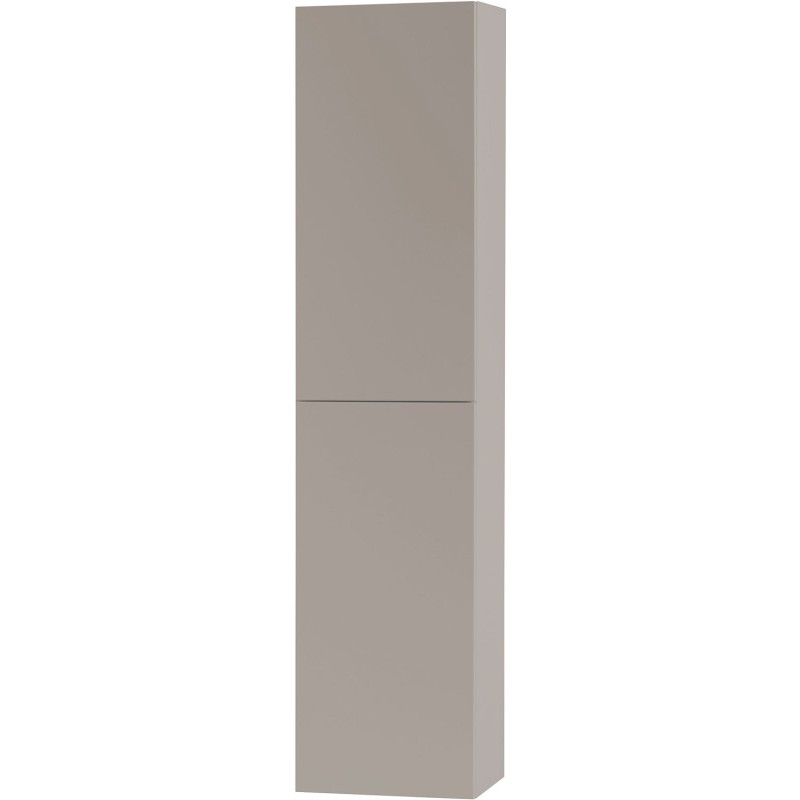 Colonne haute Puro 2 portes push-open 40cm coloris gris satin