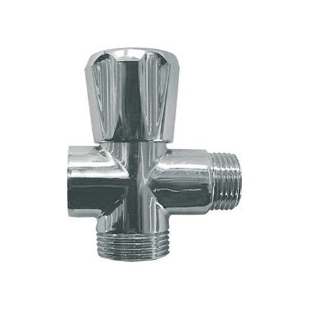 Fixaflex robinet intermediaire pour machine à laver 1/2"M-3/4"M-1/2"F chromé