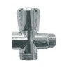 Fixaflex robinet intermediaire pour machine à laver 1/2"M-3/4"M-1/2"F chromé