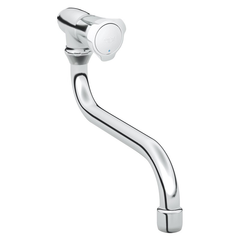 Grohe robinet mural simple Costa L new bec en dessous chromé