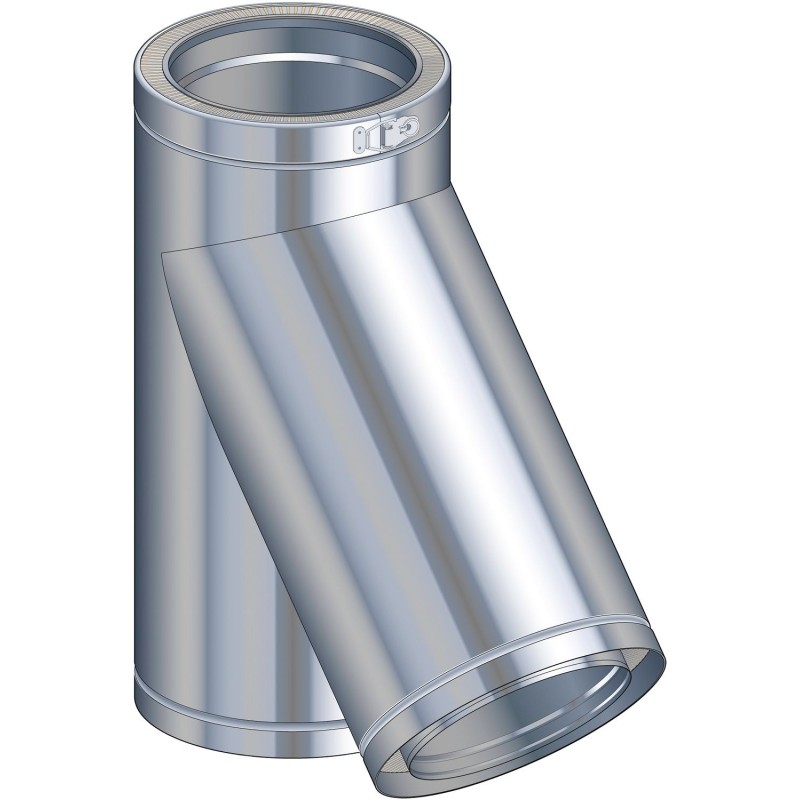 Poujoulat therm-inox t 135° 100mm double paroi