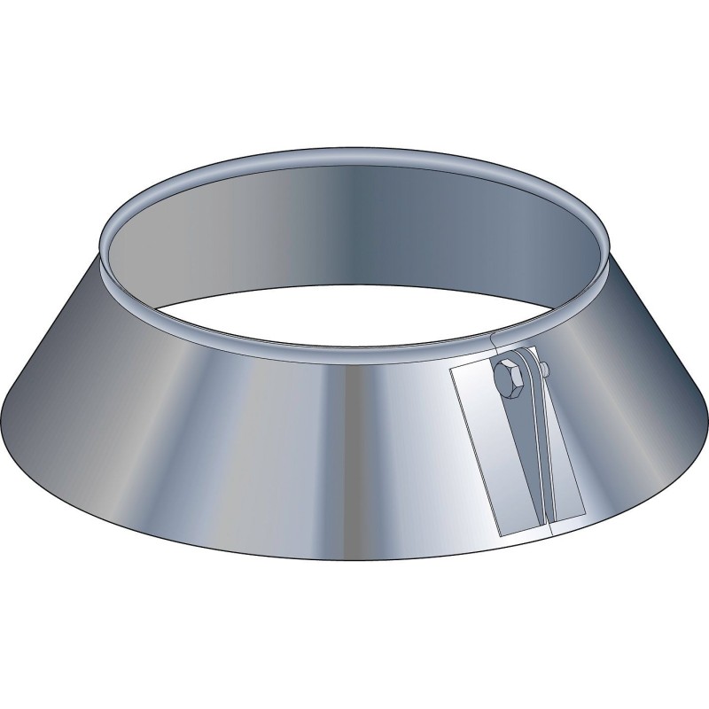 Poujoulat collerette de solin therm-inox 80mm