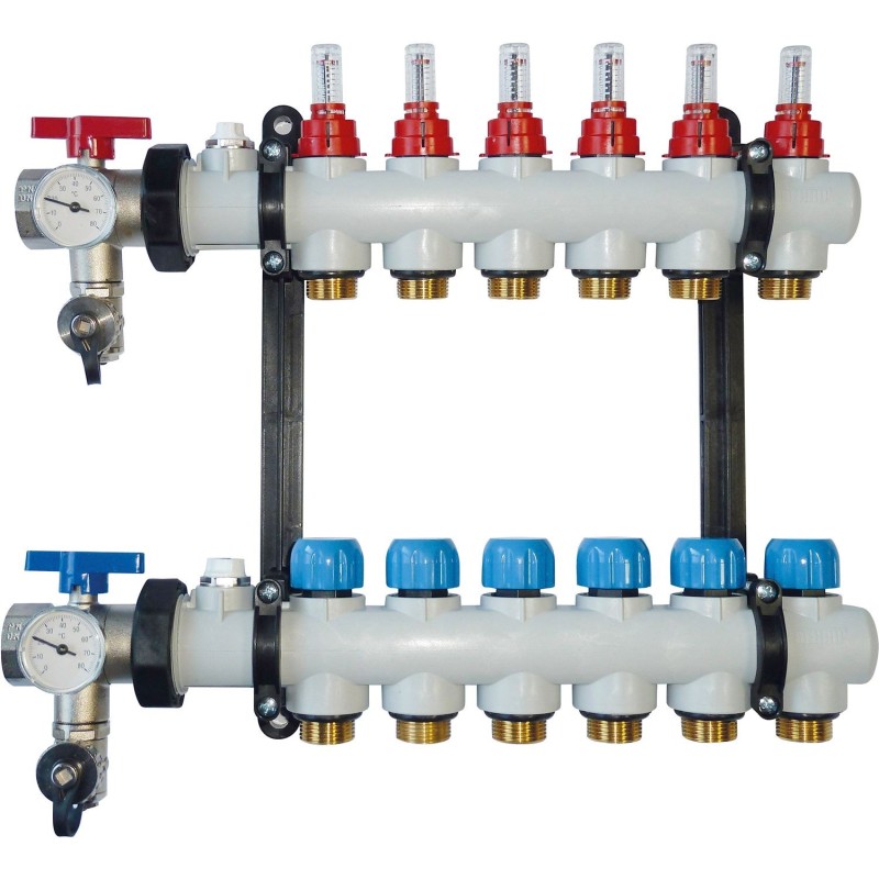 Rehau collecteur set chauffage par le sol à débimètre 11GRP