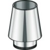 Poujoulat cone de finition therm-inox double paroi 100mm