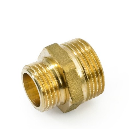 General Fittings mamelon réduit fileté laiton 3/8"M-1/4"M