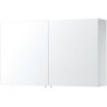 Armoire toilette newform/city 2 portes 120cm blanc