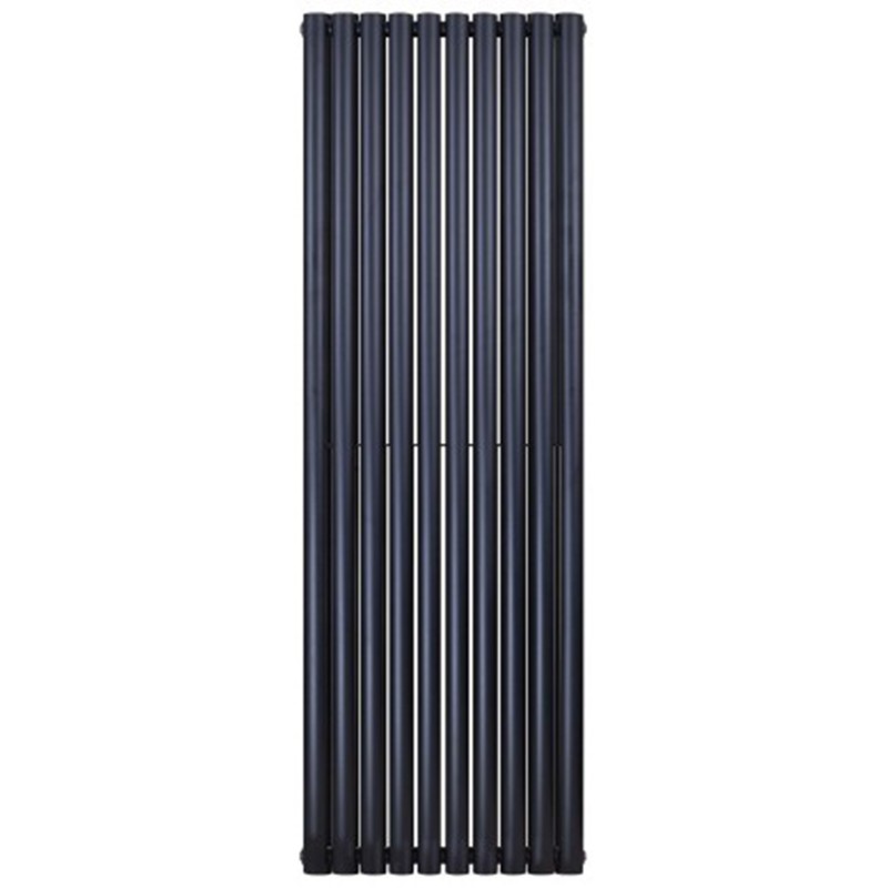 Radium radiateur vertical oval coloris noir avec raccordement central 1800x480 mm 1837W