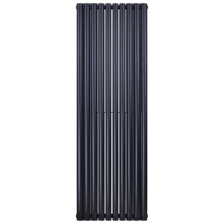 Radium radiateur vertical oval coloris noir avec raccordement central 1800x480 mm 1837W