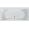 Bain duo scale 190x90 coloris blanc VITA whirl2 droite vidage automatique inclus coloris chrome