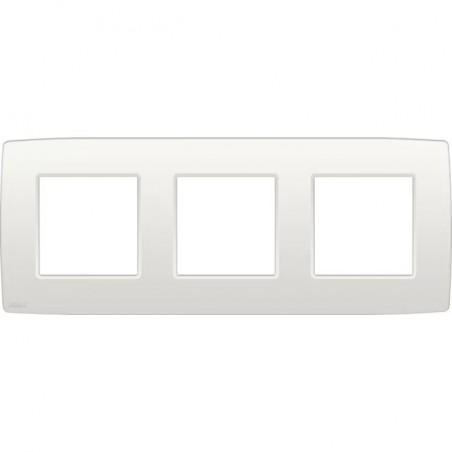 Niko Plaque de recouvrement (71mm) triple horizontal, blanc
