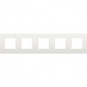 Niko Plaque de recouvrement (71mm) quintuple horizontal, blanc