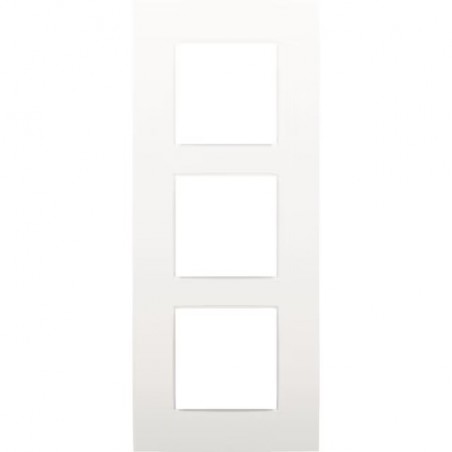 Niko Plaque de recouvrement (60mm) triple vertical, blanc
