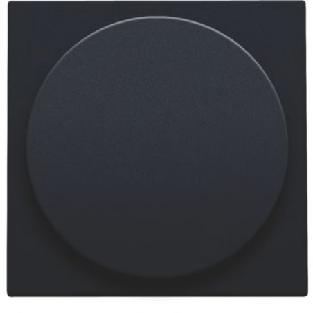 Niko Plaque centrale pour variateur à bouton rotatif universel, noir