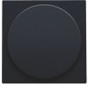 Niko Plaque centrale pour variateur à bouton rotatif universel, noir