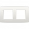 Niko Plaque de recouvrement (71mm) double horizontal, blanc