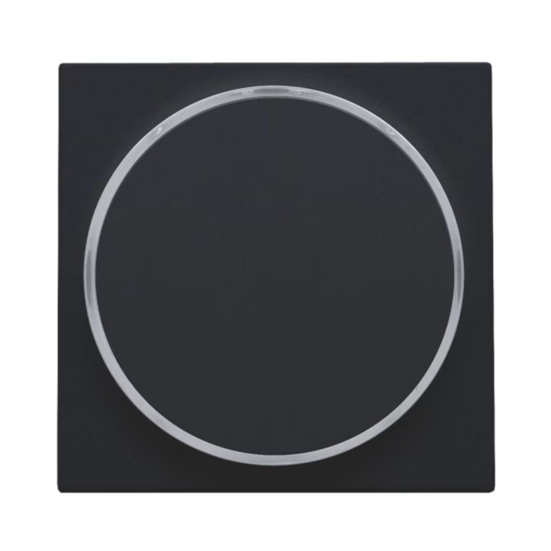 Niko Manette avec anneau translucide pour bouton poussoir 6A, noir