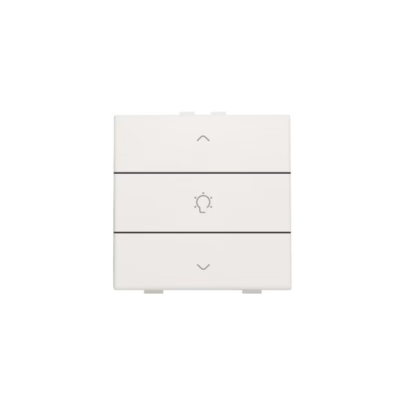 Niko Home Control commande simple variateur avec touche triple, Original blanc