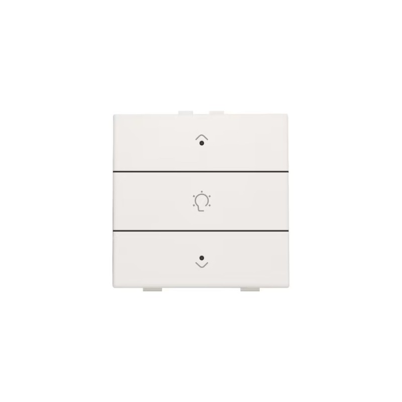 Niko Home Control commande simple variateur avec touche triple+led, Original blanc