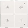 Niko Home Control commande ventilation avec led, Original blanc