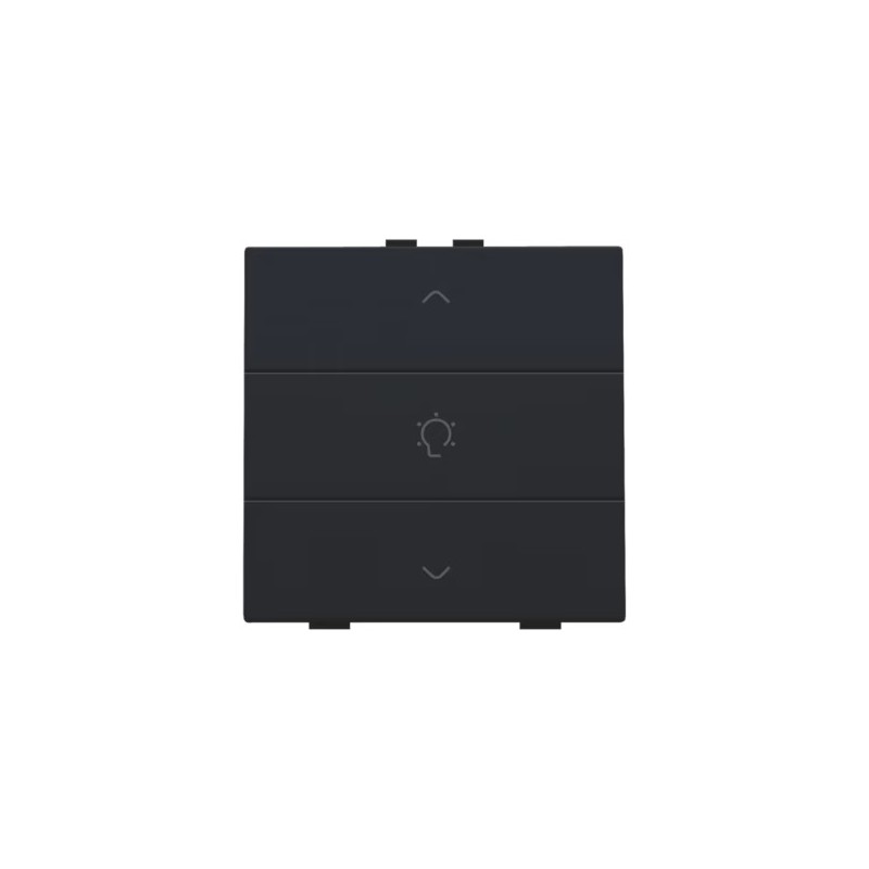 Niko Home Control commande simple variateur avec touche triple, noir