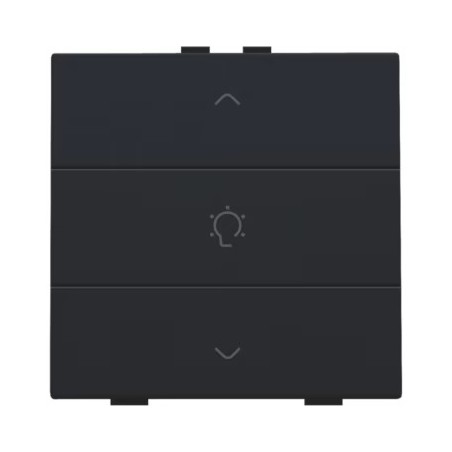 Niko Home Control commande simple variateur avec touche triple, noir